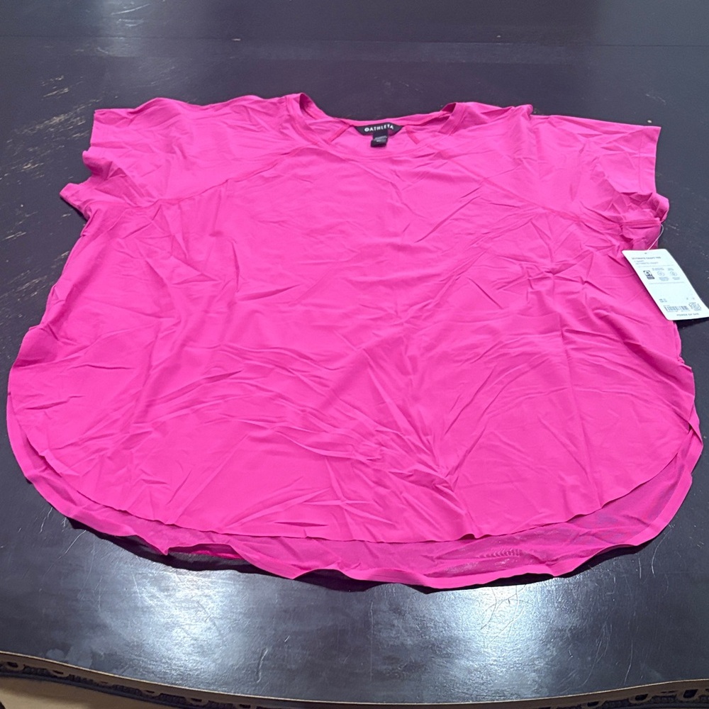 Athleta Fuchsia Short Sleeve Tee